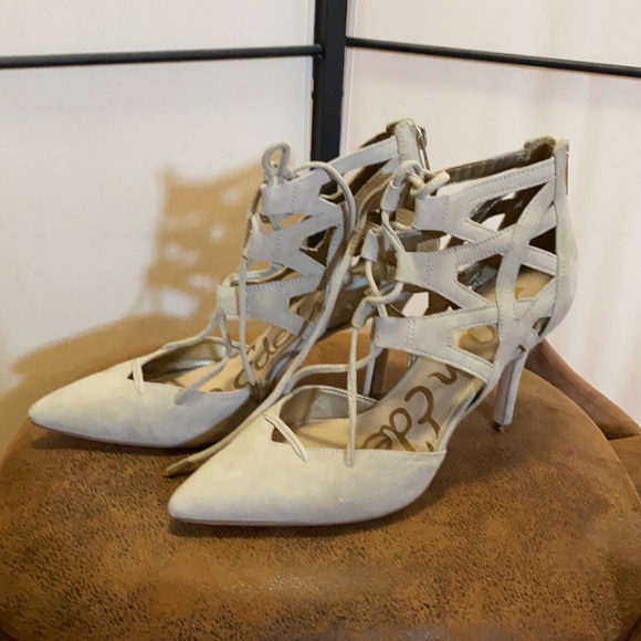 Sam Edelman Zavier Suede Heels - Picture 4 of 7